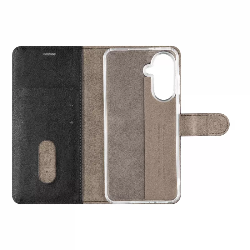 Fixed Opus Book Case Samsung Galaxy A37 5G jaoks, sünteetiline nahk, must