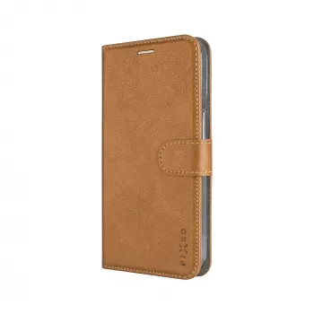 Fixed Opus Book Case Samsung Galaxy A37 5G jaoks, sünteetiline nahk, pruun
