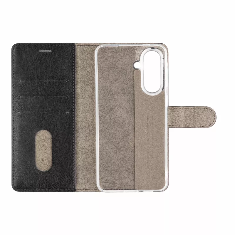 Fixed Opus Book Case Samsung Galaxy A57 5G jaoks, sünteetiline nahk, must