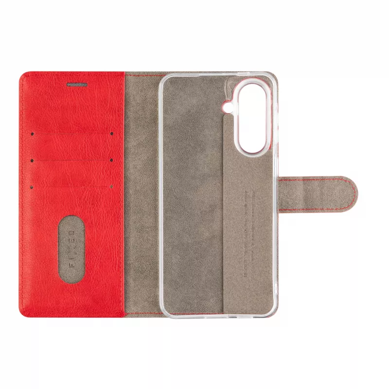 Fixed Opus Book Case Samsung Galaxy A57 5G jaoks, sünteetiline nahk, punane