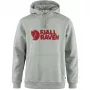 Fjällräven Logo Hoodie Men Grey-Melange
