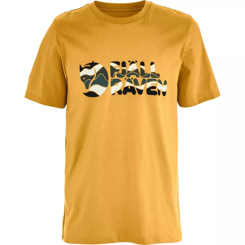 Fjällräven Men's Multicolor Logo T-Shirt Ochre