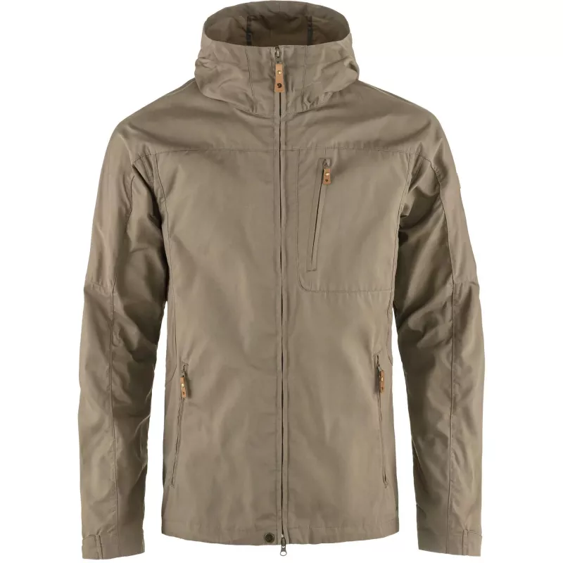 Fjällräven Men's Sten Windbreaker Jacket Suede Brown
