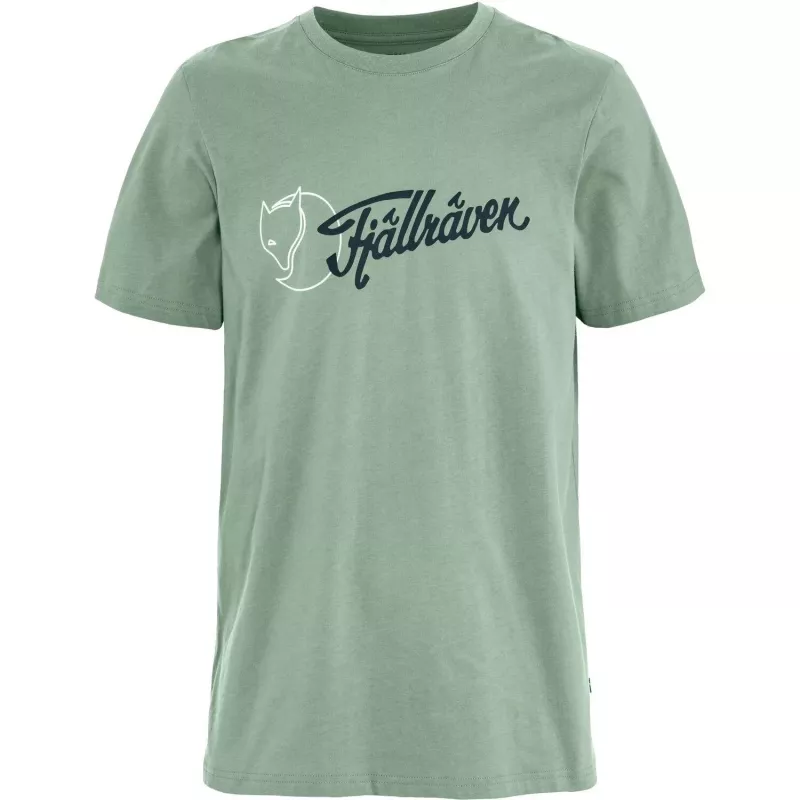 Fjällräven Meeste T-särk Archive Logo Misty Green