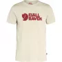 Fjällräven Meeste T-särk Chalk White - Orgaanilisest Puuvillast Logo Tee