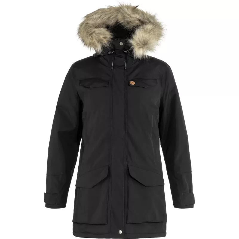 Fjällräven Nuuk Parka naistele - Must - Suurus M