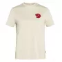 Fjällräven Women's Fox Boxy Logo Tee Chalk White Size S