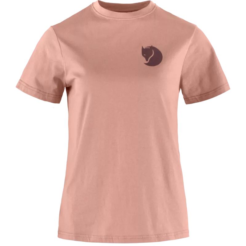 Fjällräven Women's Fox Boxy Logo Tee M Dusty Rose