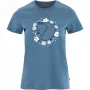Fjällräven Naiste T-särk Fjällblomster Fox Dawn Blue
