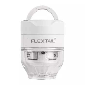 FLEXTAIL Tiny Pump 3X Electric Pump (White) - 180 L/min, USB-C Rechargeable, IP44, Built-in LED