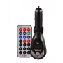 FM-saatja CMP05 kaugjuhtimispuldiga, USB-pistikuga, MicroUSB, SD/TF-kaardi pesaga, 87.5-108 MHz, 12V/24V, must