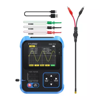FNIRSI DSO-TC3 Käeshoitav digitaalostsilloskoop, transistori tester, signaaligeneraator 3-in-1