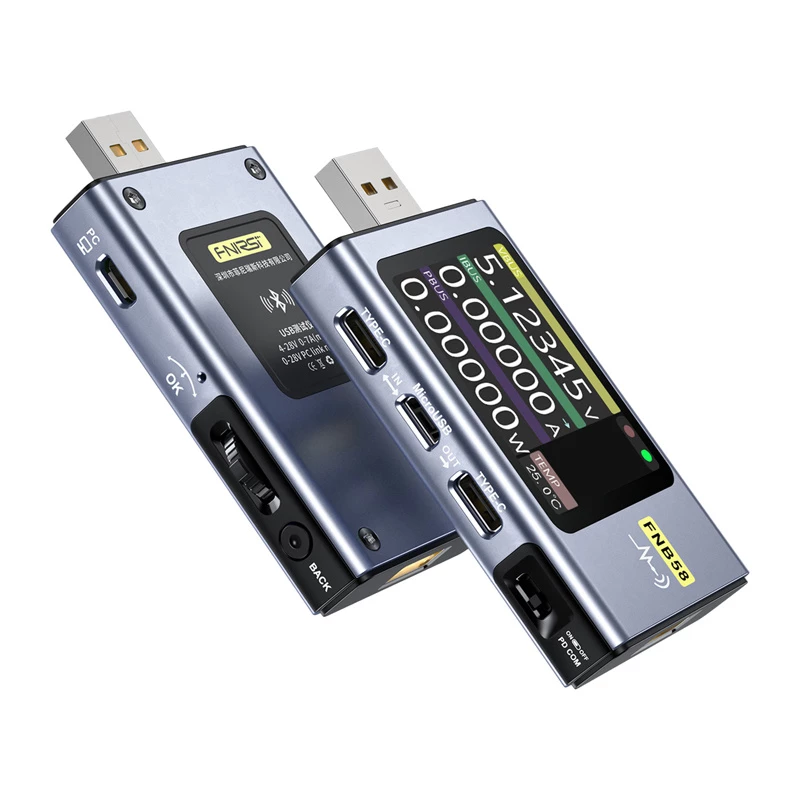 FNIRSI FNB58 BT USB-pordi tester Bluetoothiga