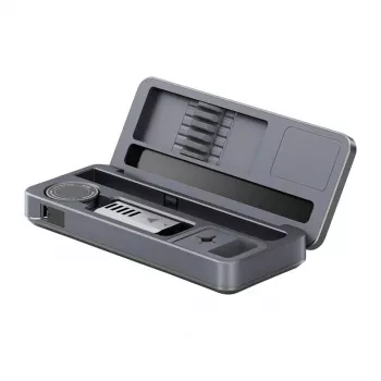 FNIRSI HS-02B Plus Tool Box 100W USB-C PD Jootekolb 0.87 inch OLED-ekraaniga, 80-420°C, 6s soojenemine, alumiiniumisulamist korpus, reguleeritav ooterežiim/väljalülitus, püsivara uuendatav