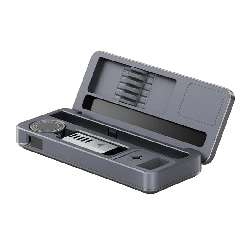 FNIRSI HS-02B Plus Tool Box 100W USB-C PD Jootekolb 0.87 inch OLED-ekraaniga, 80-420°C, 6s soojenemine, alumiiniumisulamist korpus, reguleeritav ooterežiim/väljalülitus, püsivara uuendatav