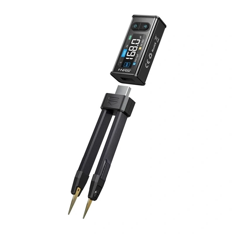 FNIRSI LCR-ST2 Suure täpsusega LCR-mõõtur | 100kHz testisagedus, 2,8-tolline TFT-ekraan, USB-C
