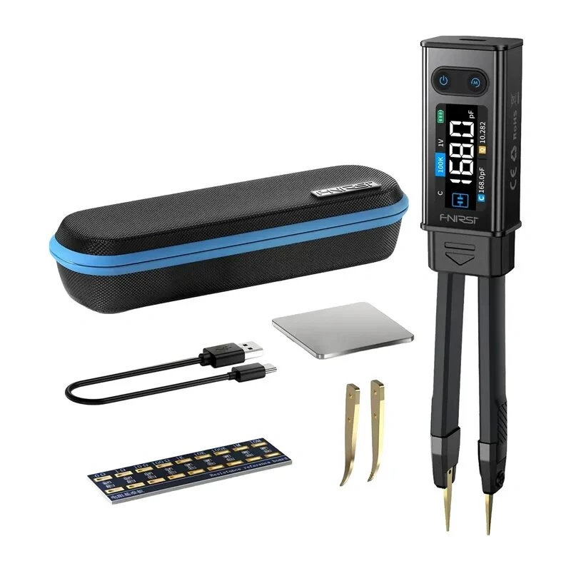 FNIRSI LCR-ST2 Suure täpsusega LCR-mõõtur | 100kHz testisagedus, 2,8-tolline TFT-ekraan, USB-C