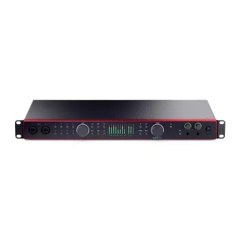 Focusrite Scarlett 18i20 4th Gen USB-C heliliides - 18 sisendit / 20 väljundit, 8 eelvõimendit, 192 kHz, 24-bit, riiulipaigaldus