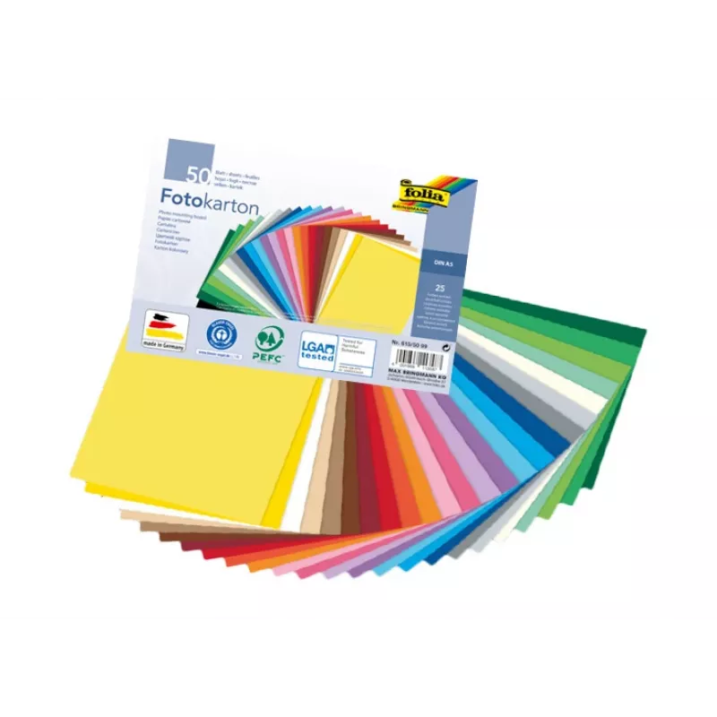Folia 614/50 33 - Sinine - Ühevärviline - A4 (210 x 297 mm) - 300 g/m² - 50 lehte - Saksamaa