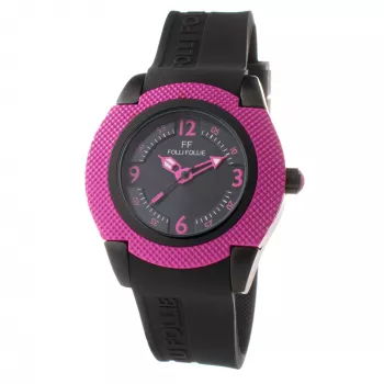 Folli Follie Donatella naiste kvartskell 40mm roosakuldne roostevaba teras roosa nahk