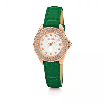 Folli Follie Donatella naiste kvartskell WF13B071STS 28mm hõbedane roostevaba teras