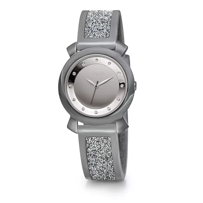 Folli Follie Donatella naiste kvartskell WF15T013ZS 28mm hõbedane roostevaba teras