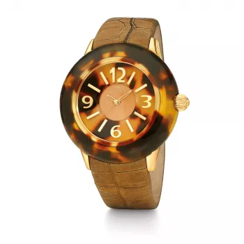 Folli Follie Watch Woman WF8G034SSB 45mm Rose Gold Stainless Steel