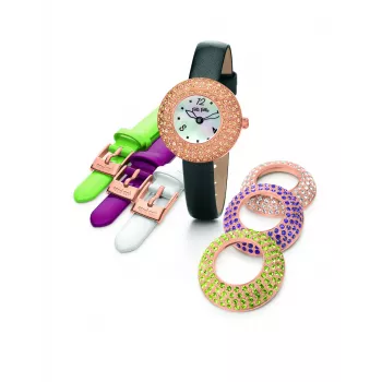 FOLLI FOLLIE Naiste Kell WF0B055SPS 30mm Roostevaba Teras Hõbedane Valge Siht
