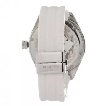 FOLLI FOLLIE naiste käekell WF0T027ZDP 45mm roostevabast terasest kvarts valge sihverplaadiga must nahk
