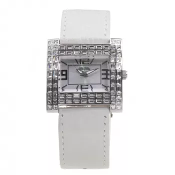 FOLLI FOLLIE Naiste Kell WF7A007SPS (35mm) - Roostevabast terasest korpus, roosa nahkrihm, kvartsliikumine