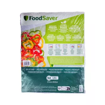 FoodSaver Macom 3201 Ristkülikukujuline toiduhoidlate komplekt jaoturiga, 32 tükki, valge/läbipaistev