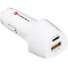 Forcell Carbon CC50-1A1C 38W USB-C PD + USB-A QC 3.0 autolaadija - valge