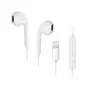Forcell F-Audio HR-ME25 Lightning kõrvaklapid mikrofoni ja kaugjuhtimispuldiga, valge
