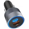 Forcell F-Energy 65 autolaadija 65W, 2x USB-C (PD 3.0) & 1x USB-A (QC 4.0), hall