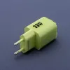 Forcell F-Energy GaN III VT-41 33 W GaN seinilaadija, 1x USB-C PD 3.0/PPS ja 1x USB-A QC 4.0, roheline