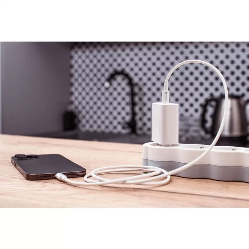 Forcell F-Energy USB-C to USB-C kaabel QC4.0 PD 5A 100W 3m Valge C339