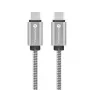 Forcell USB-C to USB-C kaabel F-Energy QC4.0 PD 5A 100W E-Mark Metal 1m Silver C239