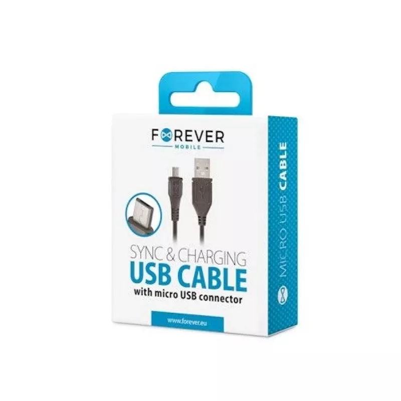Forever MicroUSB 1A kaabel must
