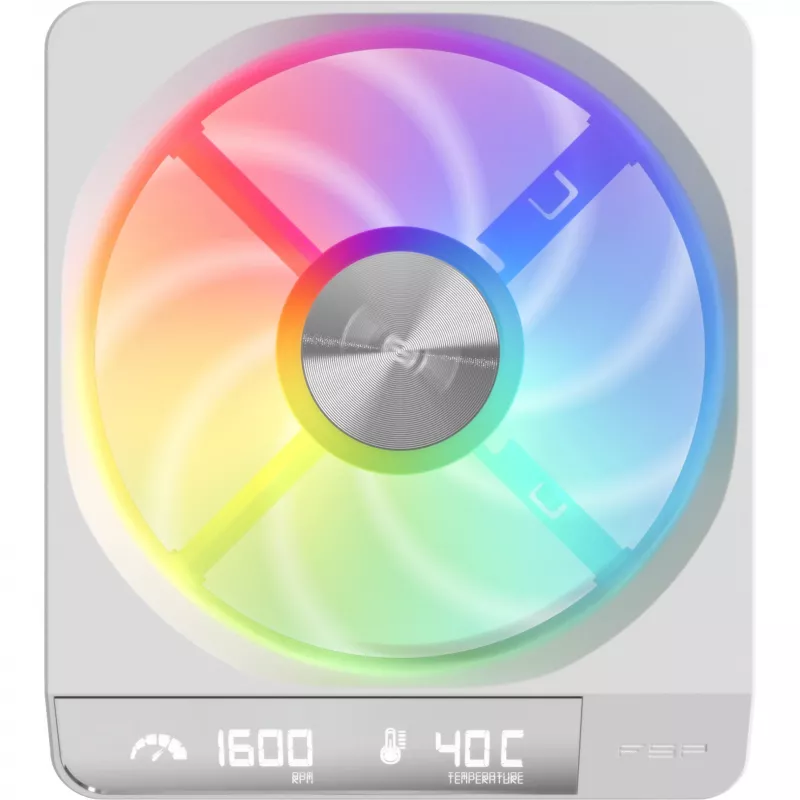 Fortron ZENFAN 120 White 120mm PWM ARGB Fan
