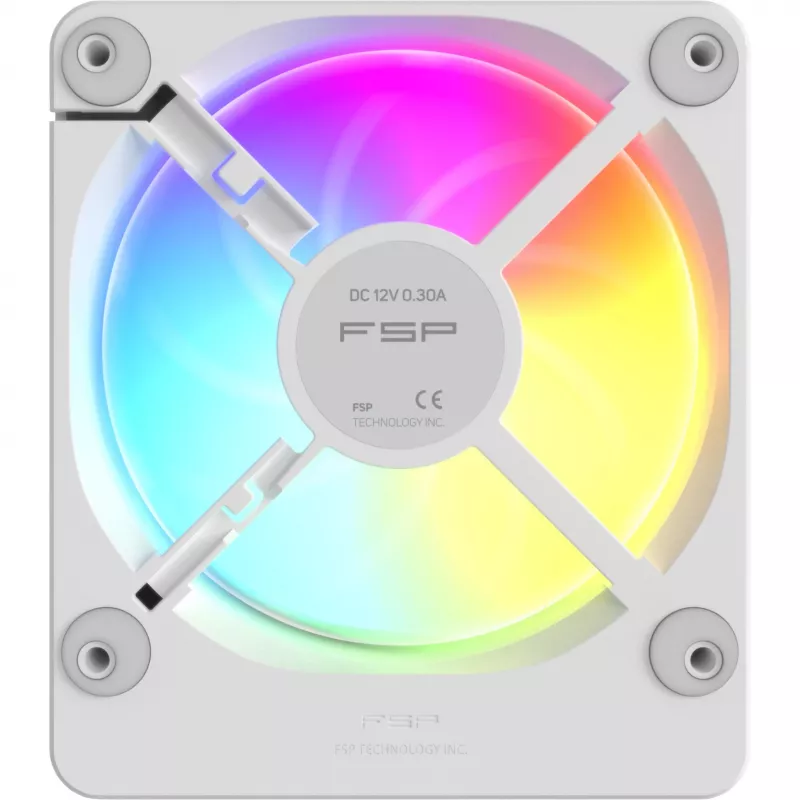 Fortron ZENFAN 120 White 120mm PWM ARGB Fan