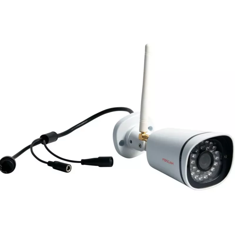 FOSCAM FN7108W-B4-1T 8-kanaliline juhtmevaba NVR turvasüsteem 4x FI9910W 1080P kuulkaameraga, 1TB HDD, valge
