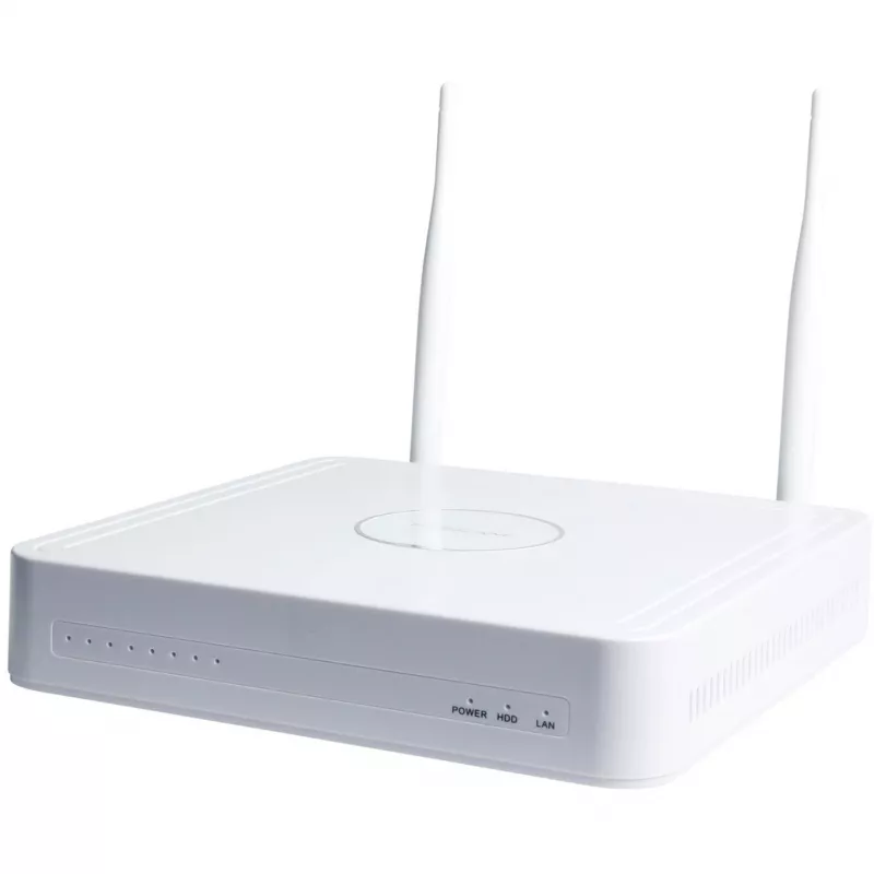 FOSCAM FN7108W-B4-1T 8-kanaliline juhtmevaba NVR turvasüsteem 4x FI9910W 1080P kuulkaameraga, 1TB HDD, valge