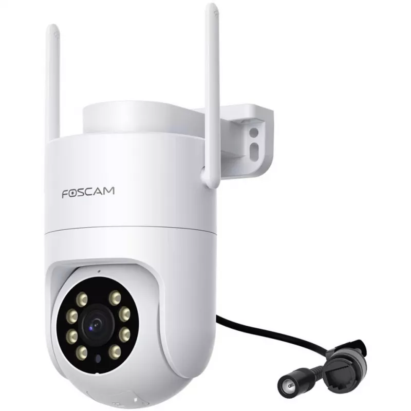 Foscam PD8 juhtmevaba valvekaamera valge 8MP (3840x2160), WiFi 6 kaheriba, millimeeterlaine radar, 360° automaatjälgimine, pan & tilt