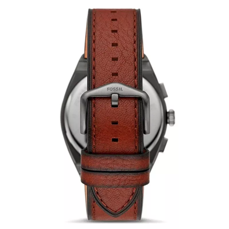 Fossil FS5799 Meeste minimalistlik kvartskell 44mm musta nahast rihmaga