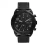Fossil FS5874 meeste sinise numbrilaua ja pruuni nahkrihmaga käekell 42mm
