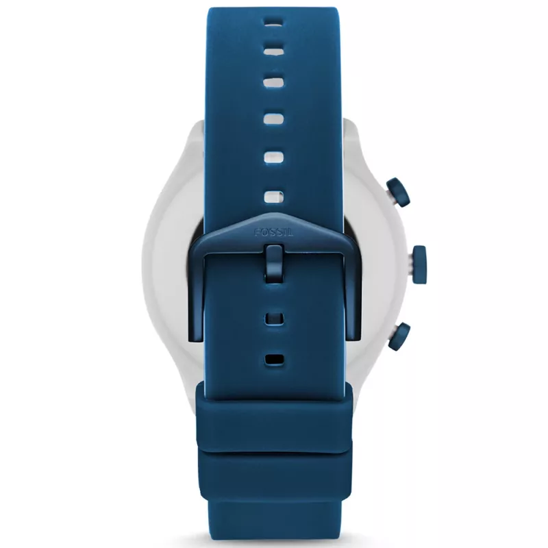 Fossil FTW4036 Gen 5 Smartwatch 44mm Stainless Steel Silicone Strap Wear OS
