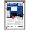 FRANKEN X-tra!Line siseruumides lukustatav teadetetahvel 1 x DIN A4, magnetiline kuivpühitav pind, hõbedane anodiseeritud alumiiniumraam (FSA1)