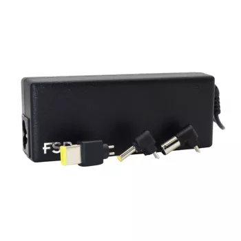 FSP NB 90W universaalne sülearvuti vahelduvvooluadapter 8 vahetatava otsikuga - must