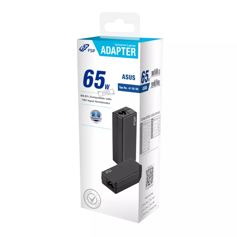 FSP PRO 65W universaalne sülearvuti adapter – Asus