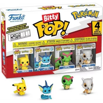 Funko Bitty Pop! Pokémon Series 1 minifiguuride komplekt (4-pakk) koos müsteeriumi chase-figuuriga FU81132